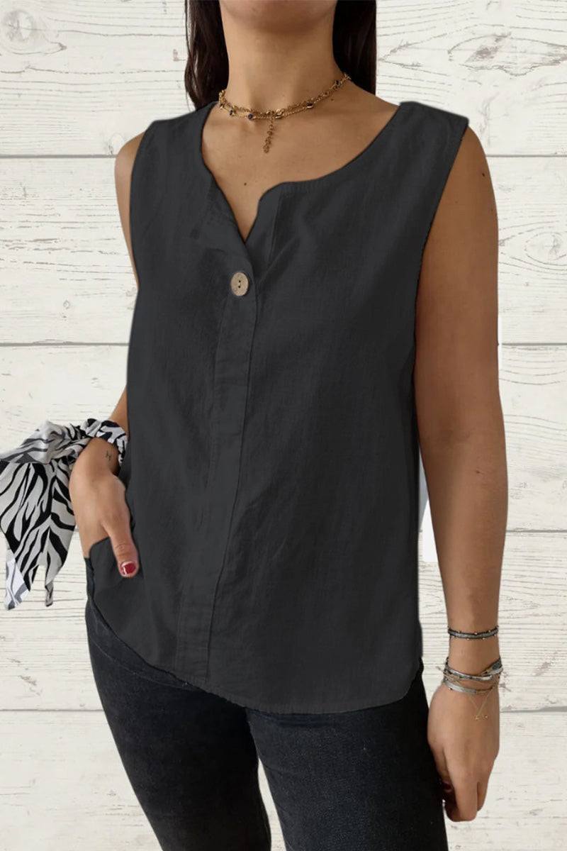 100% Pure Linen Cool Comfort Vest
