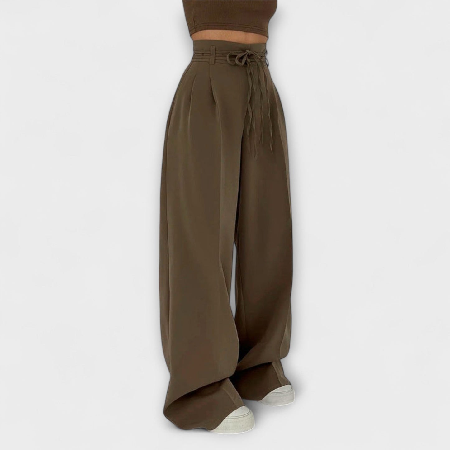 Jill - Lace-Up Casual Pants