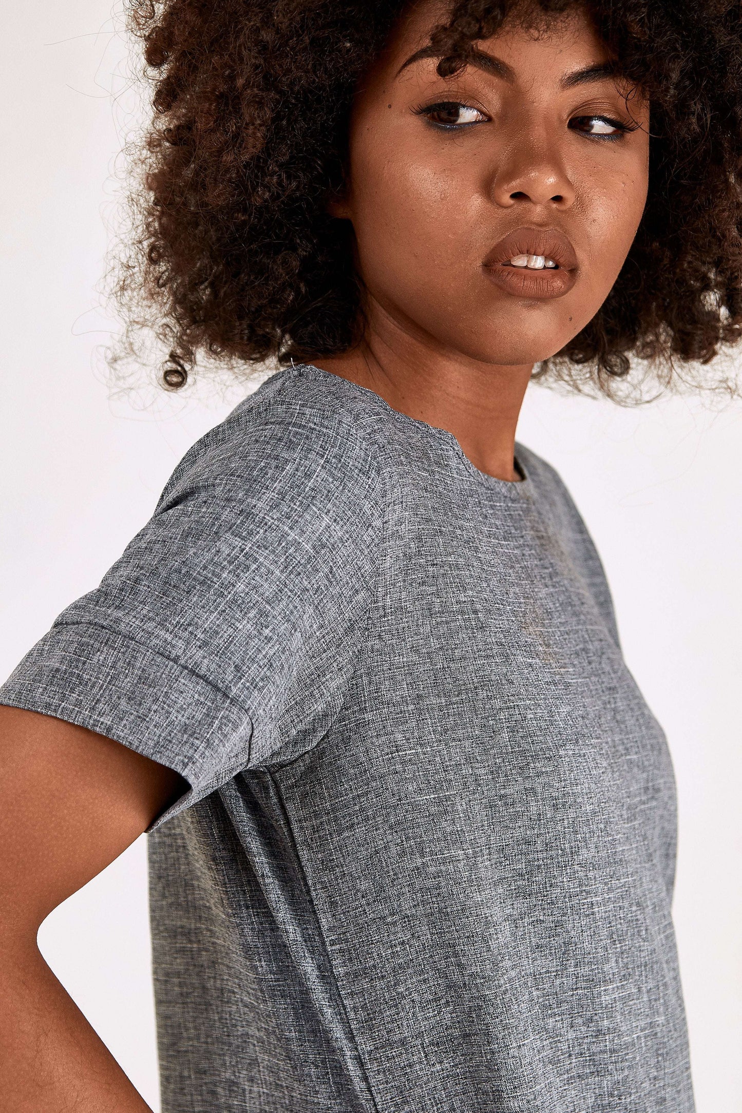 Short Sleeve Shift Dress