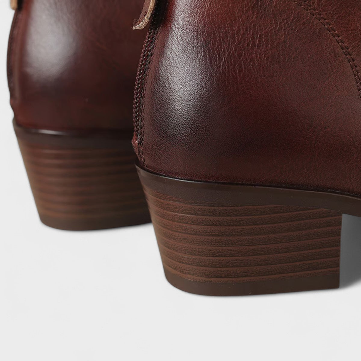 Olga - Classic Low Heel Ankle Boots