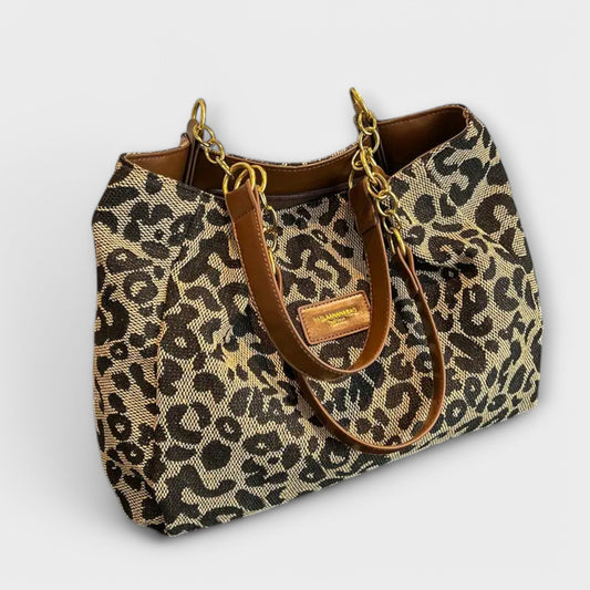 Aurora - Leopard Canvas Tote