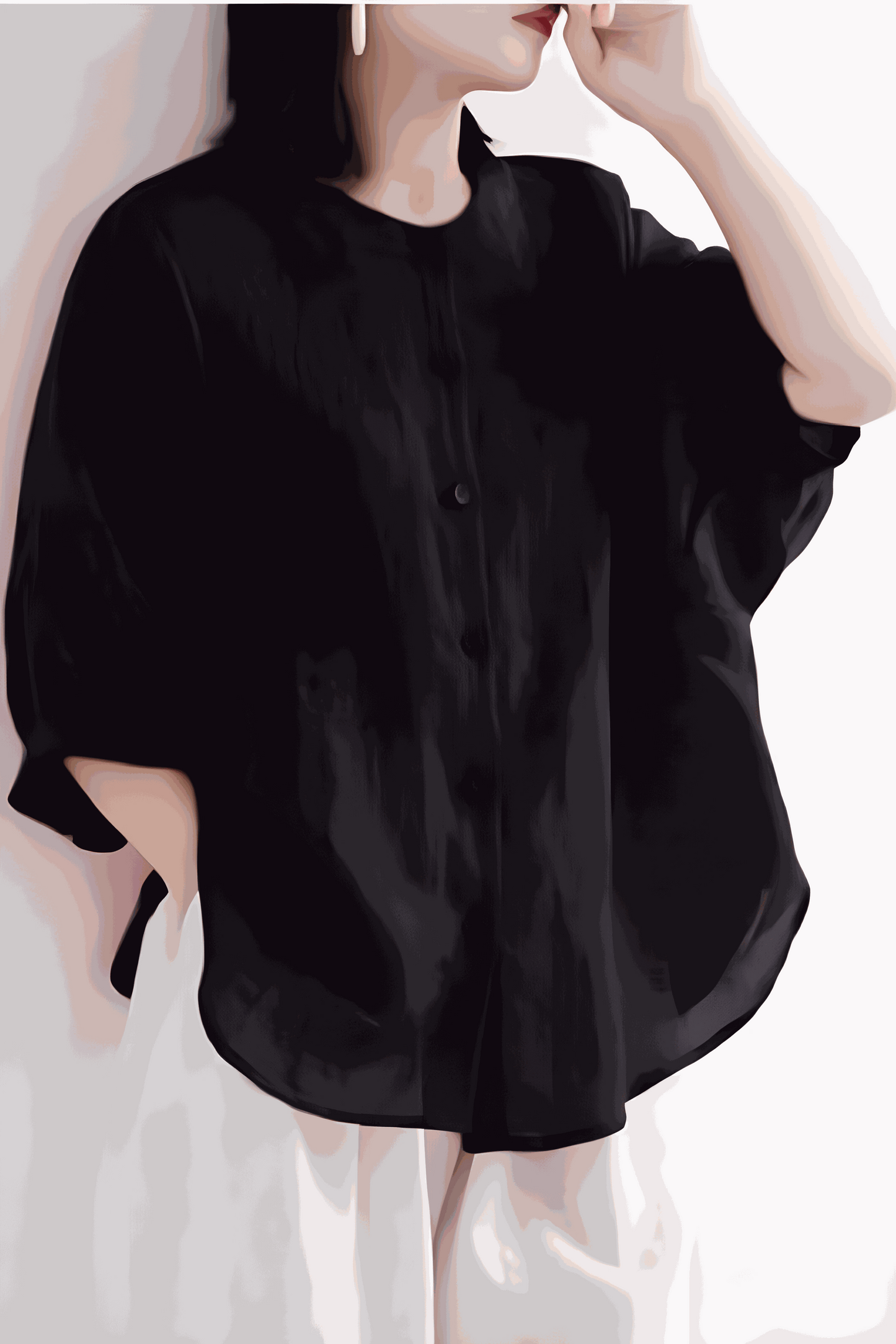 Relaxed Loose Breathable Linen Blouse