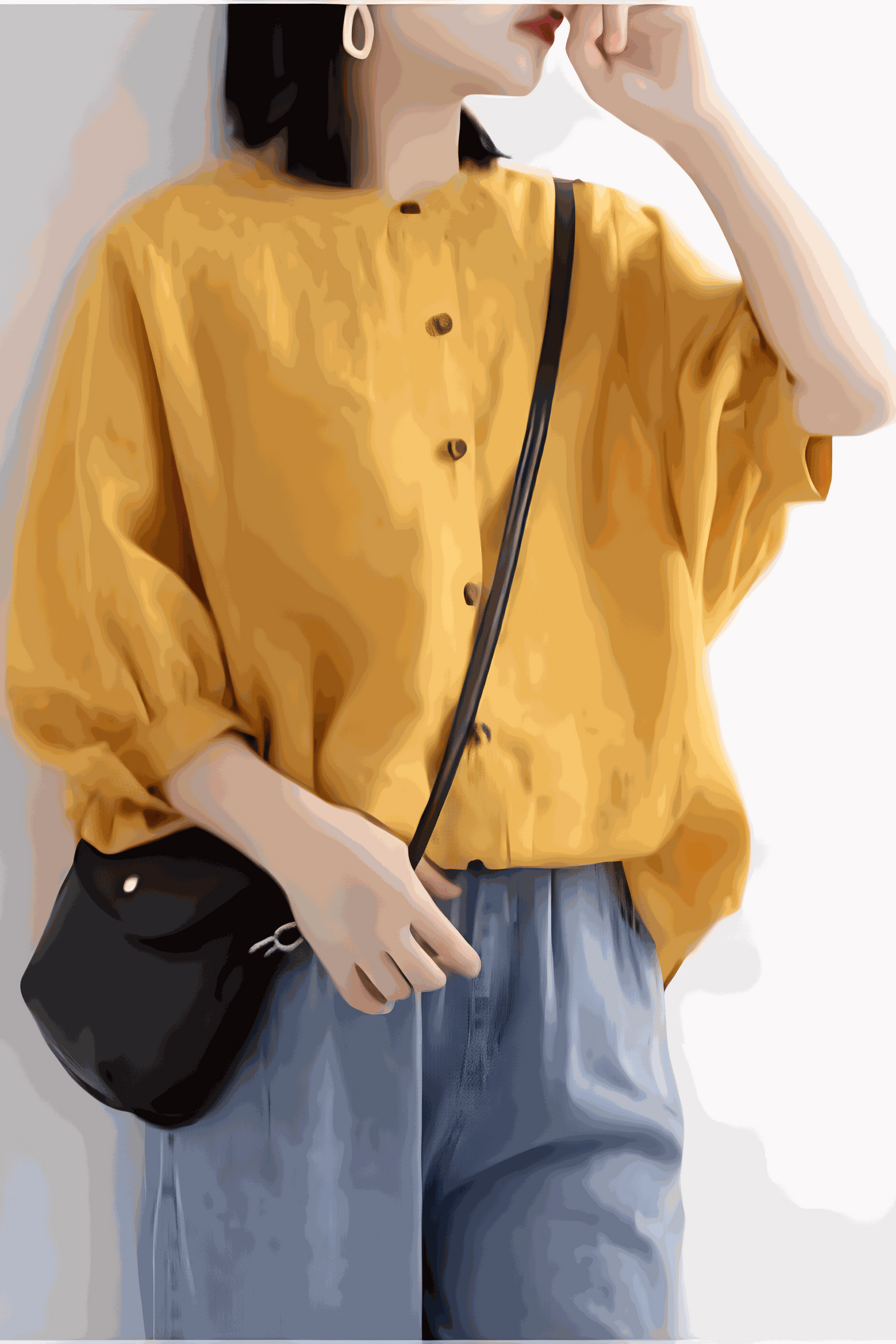 Relaxed Loose Breathable Linen Blouse