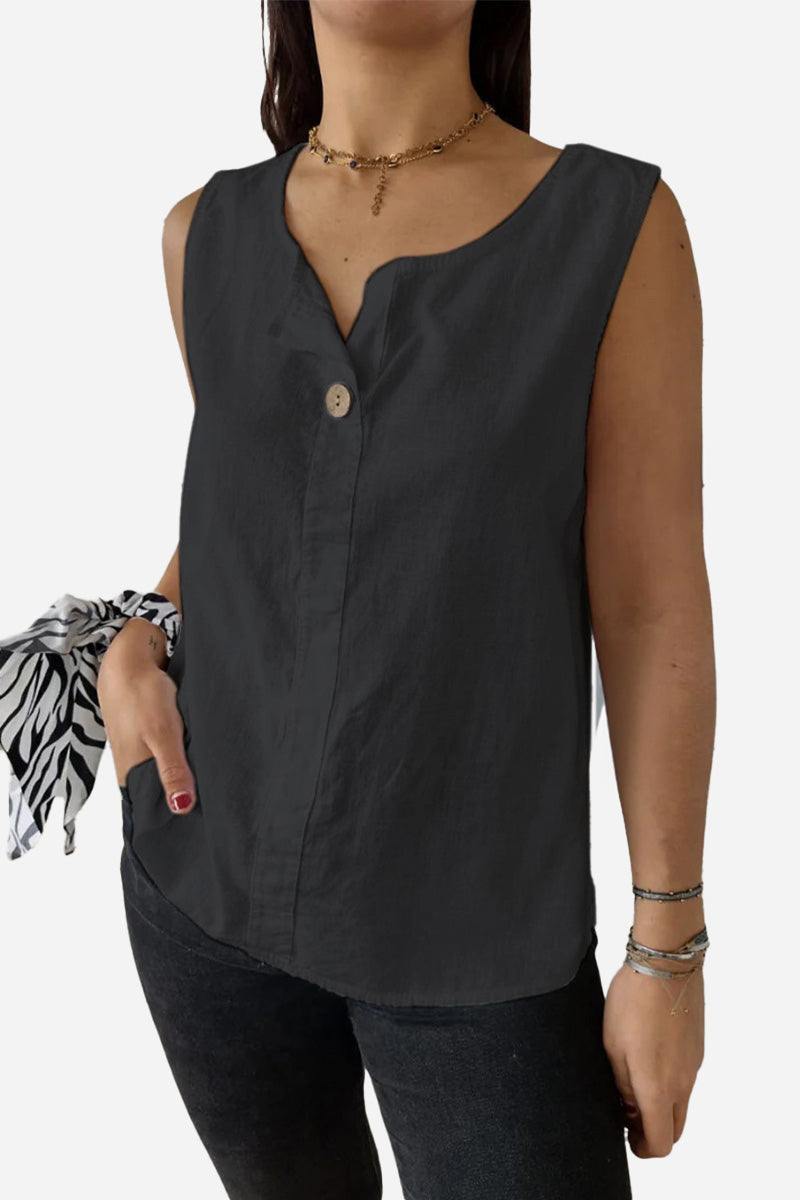 100% Pure Linen Cool Comfort Vest