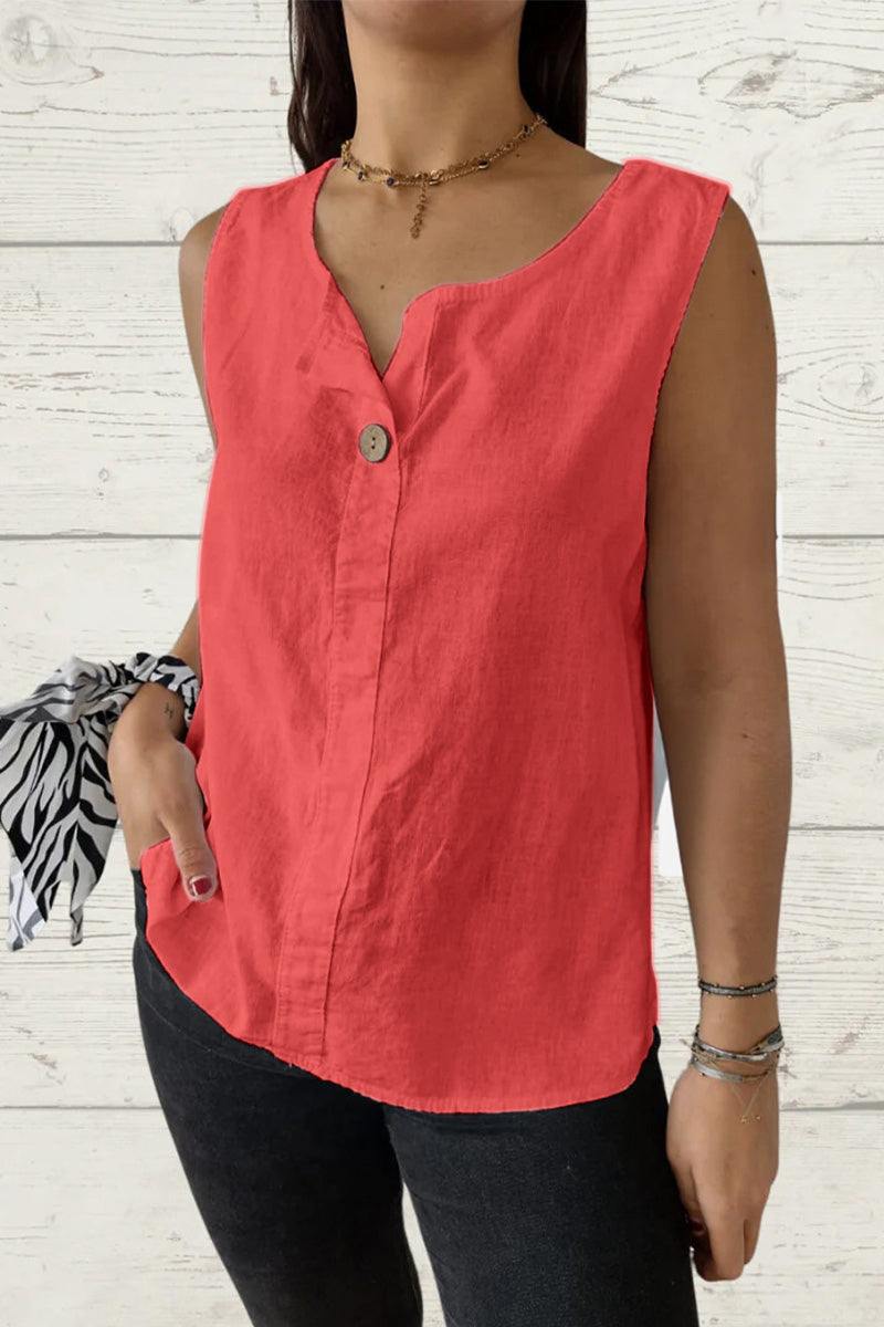 100% Pure Linen Cool Comfort Vest
