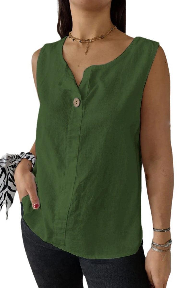 100% Pure Linen Cool Comfort Vest