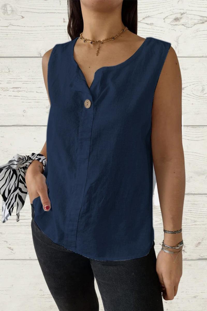 100% Pure Linen Cool Comfort Vest
