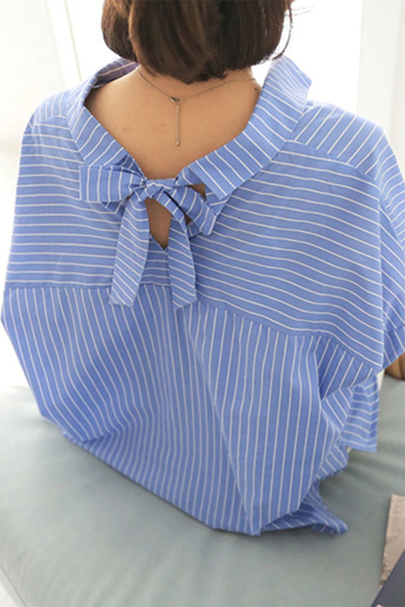 100% Cotton Oversized Striped Shirt