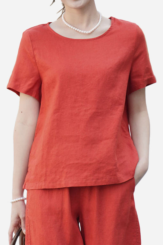 100% Pure Linen Breathable Classic Shirt