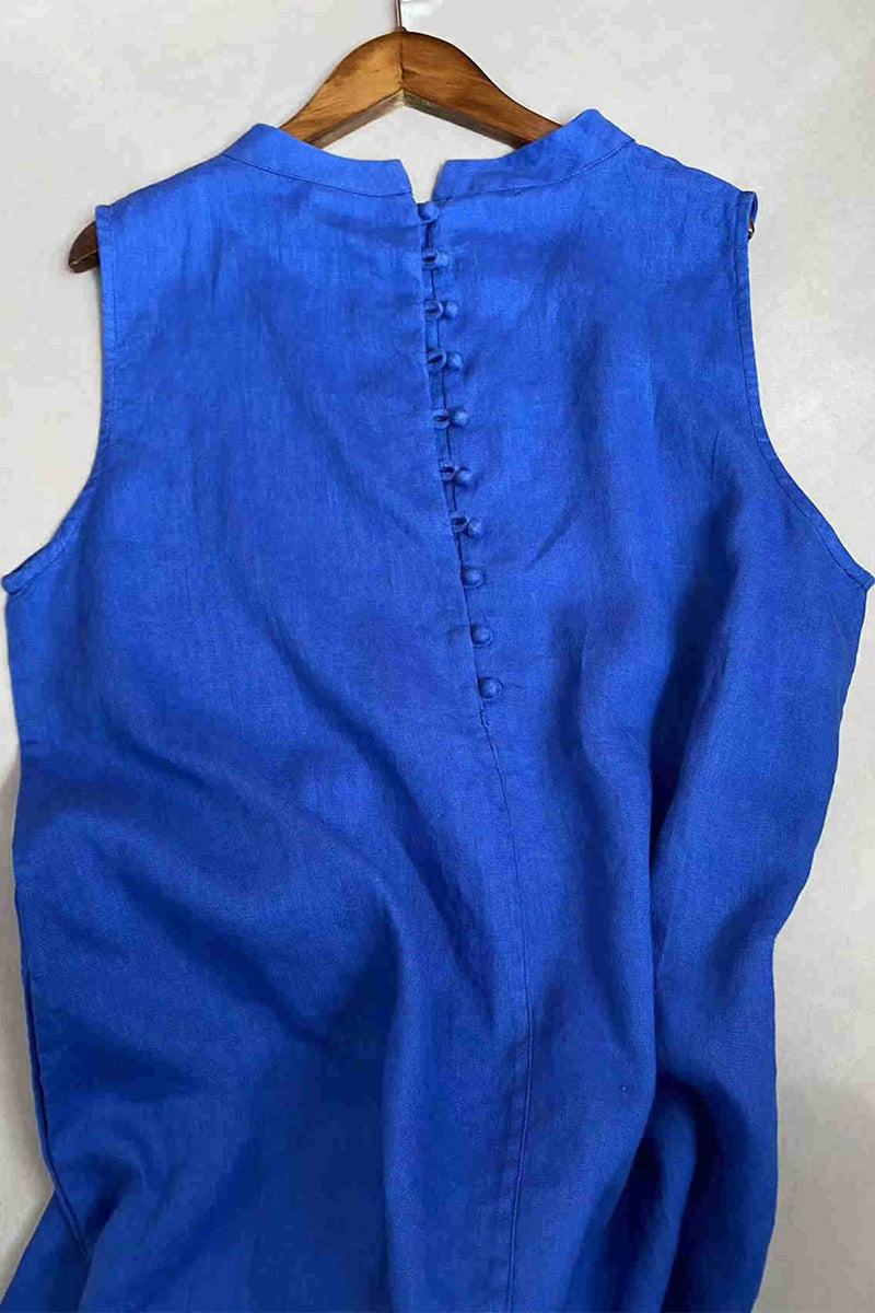 Sunrise Market 100% Linen Midi Dress