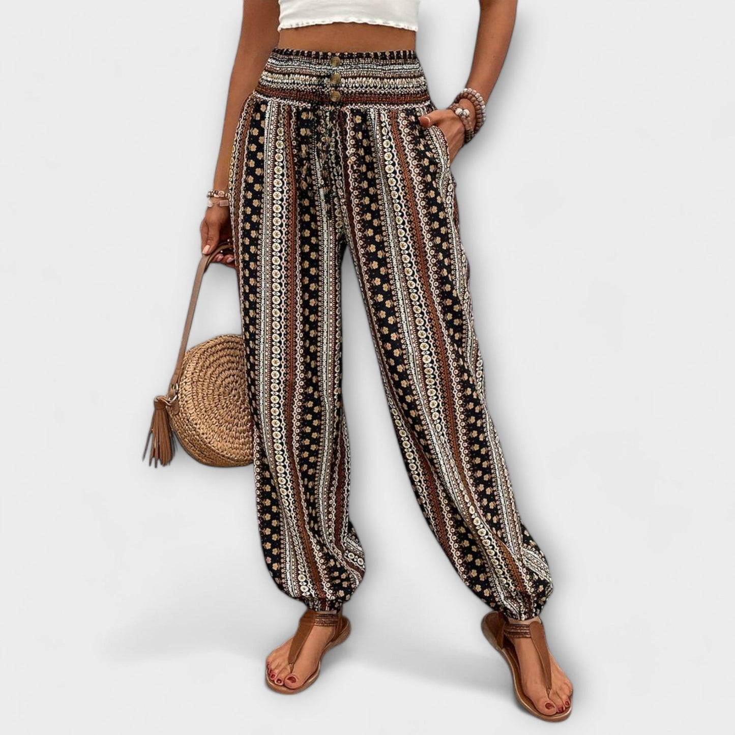 Scarlett - Ethnic Graphic Pants