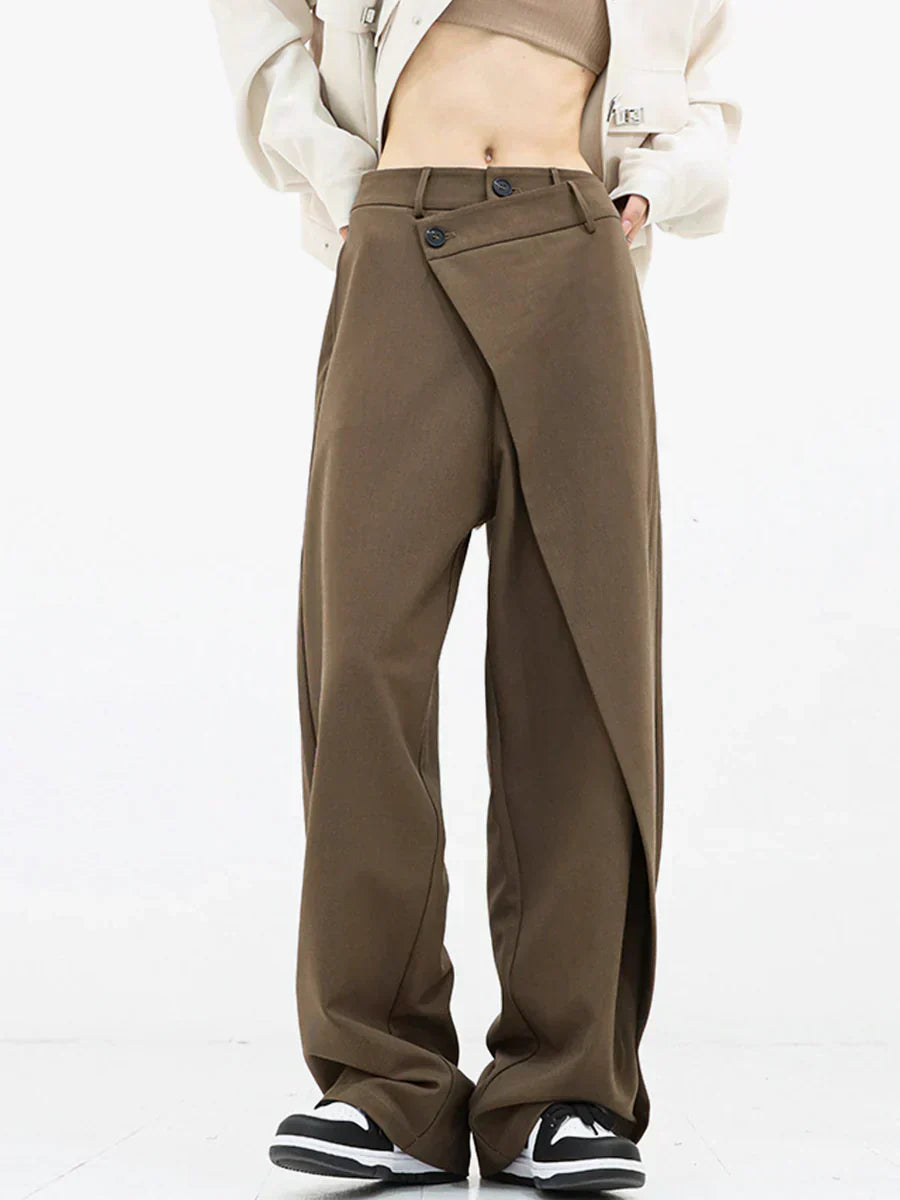 Leja - Layered Button Pants