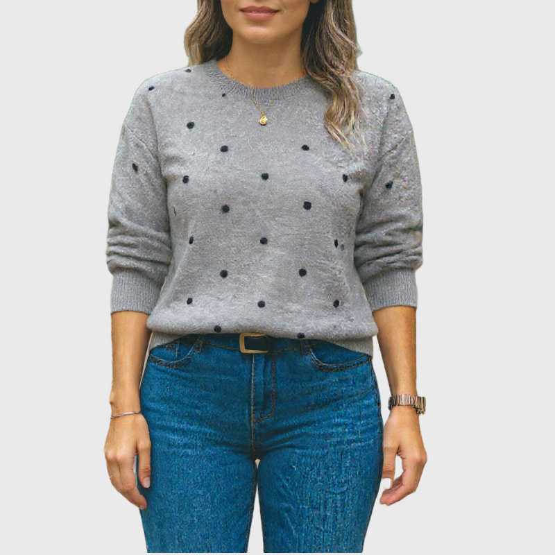 Ava – Long-Sleeve Knit Sweater