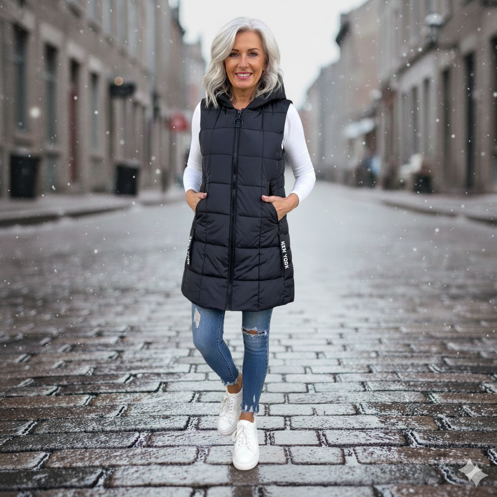 Jennifer - Quilted Sleeveless Coat