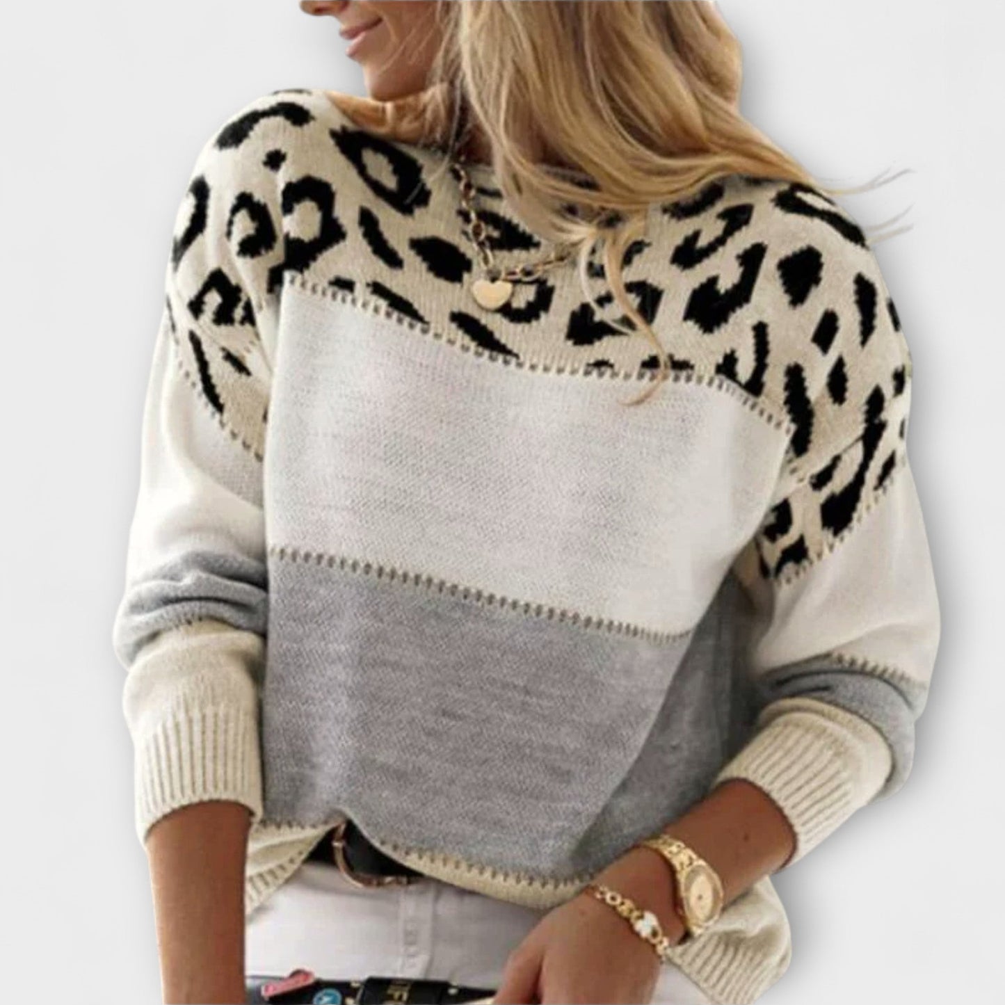 Aurora - Casual Leopard Sweater