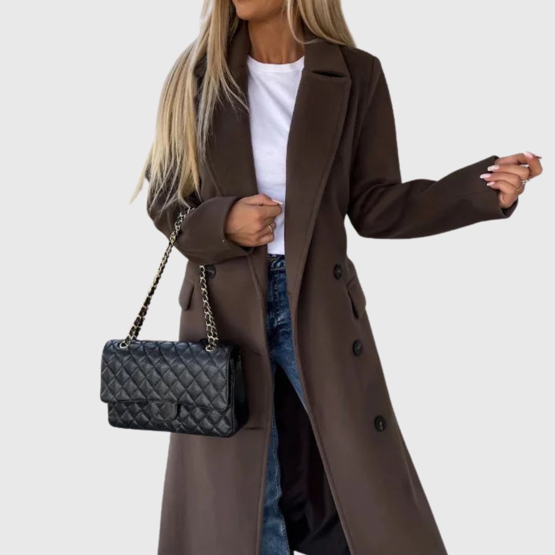 Addison - Classic Long Trench Coat