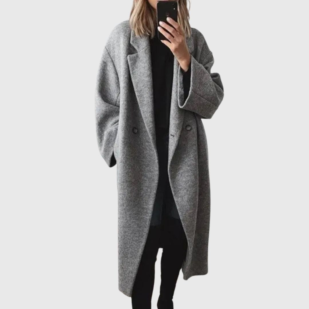 Violet - Oversized Button-Down Coat