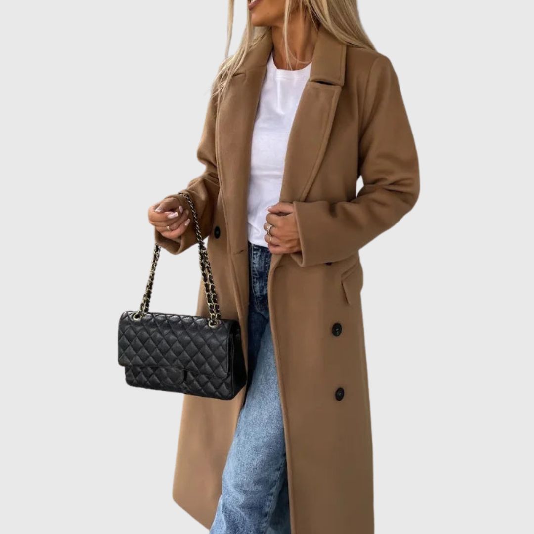 Addison - Classic Long Trench Coat