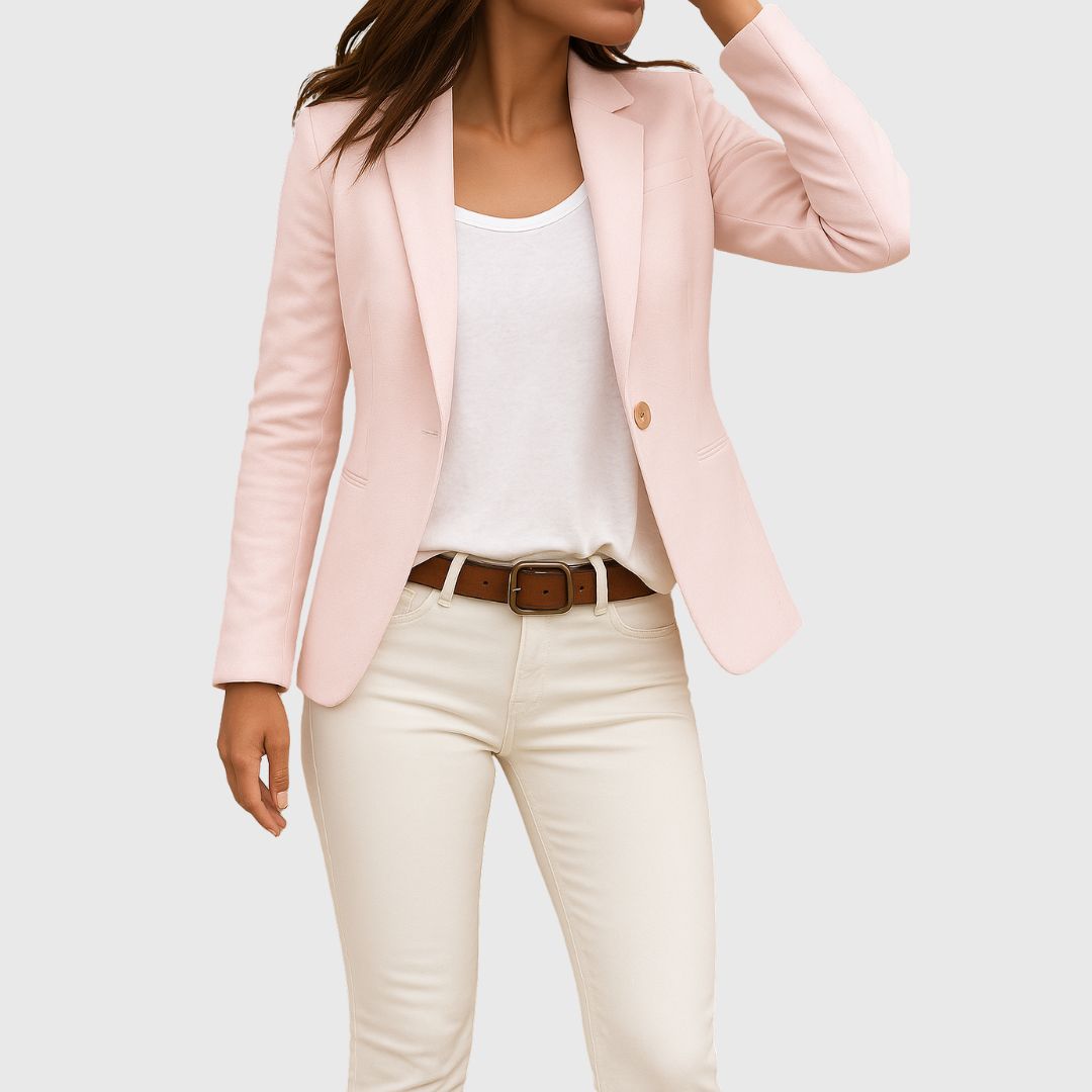 Ava - Single Button Fitted Blazer