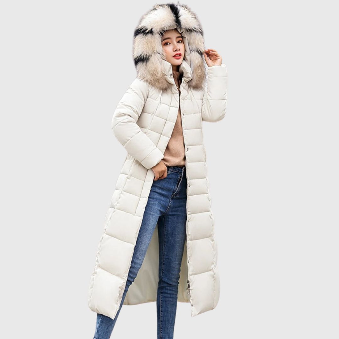 Grace - Belted Long Puffer Coat