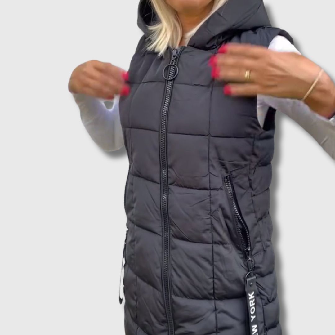 Jennifer - Quilted Sleeveless Coat