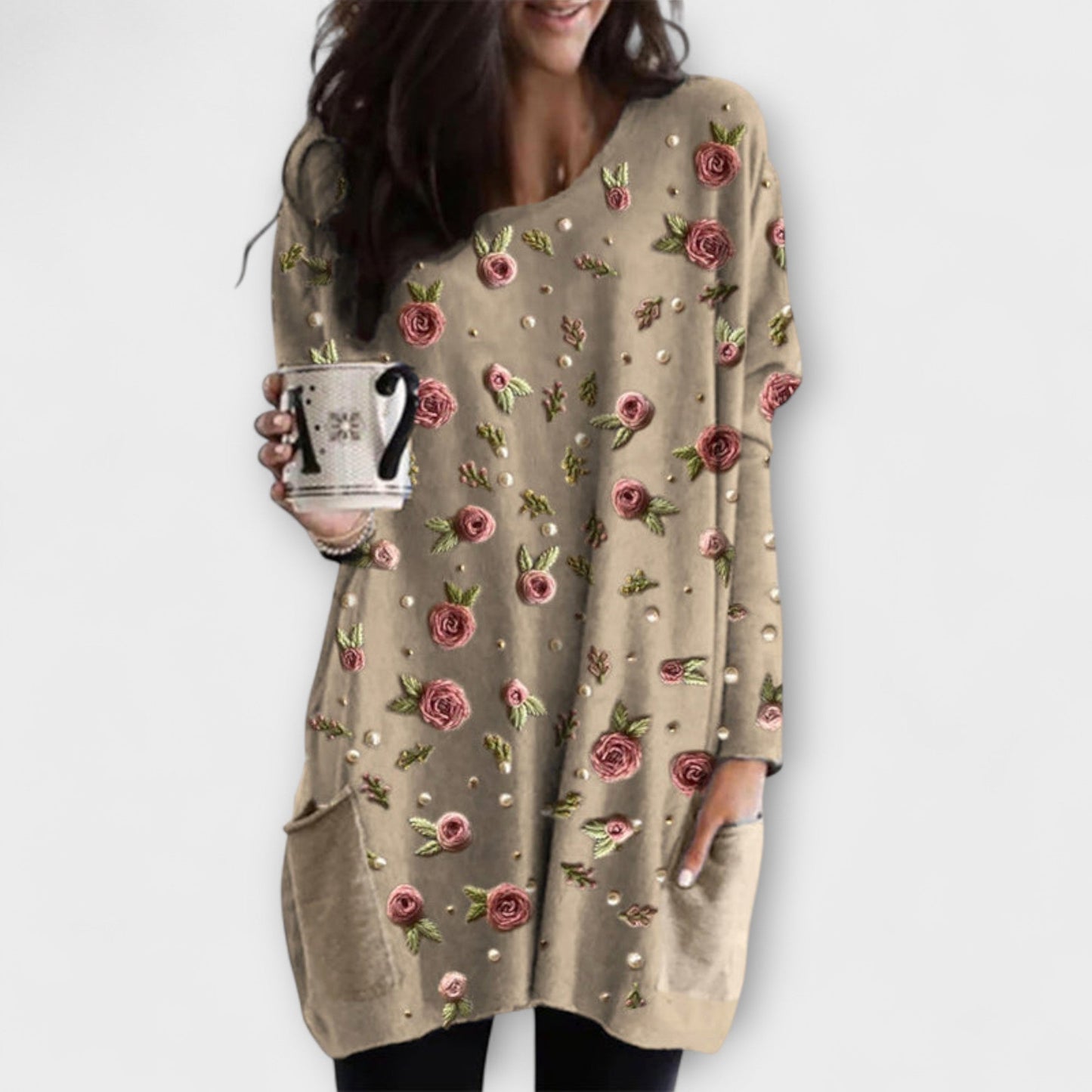 Layla - Rose Pattern Tunic