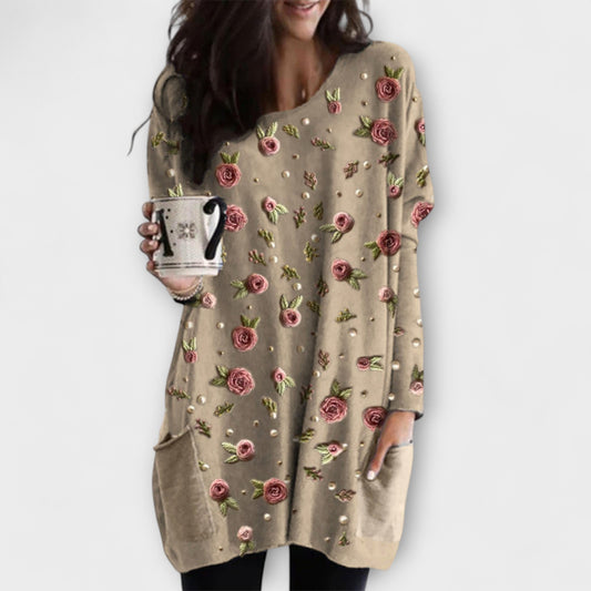 Layla - Rose Pattern Tunic
