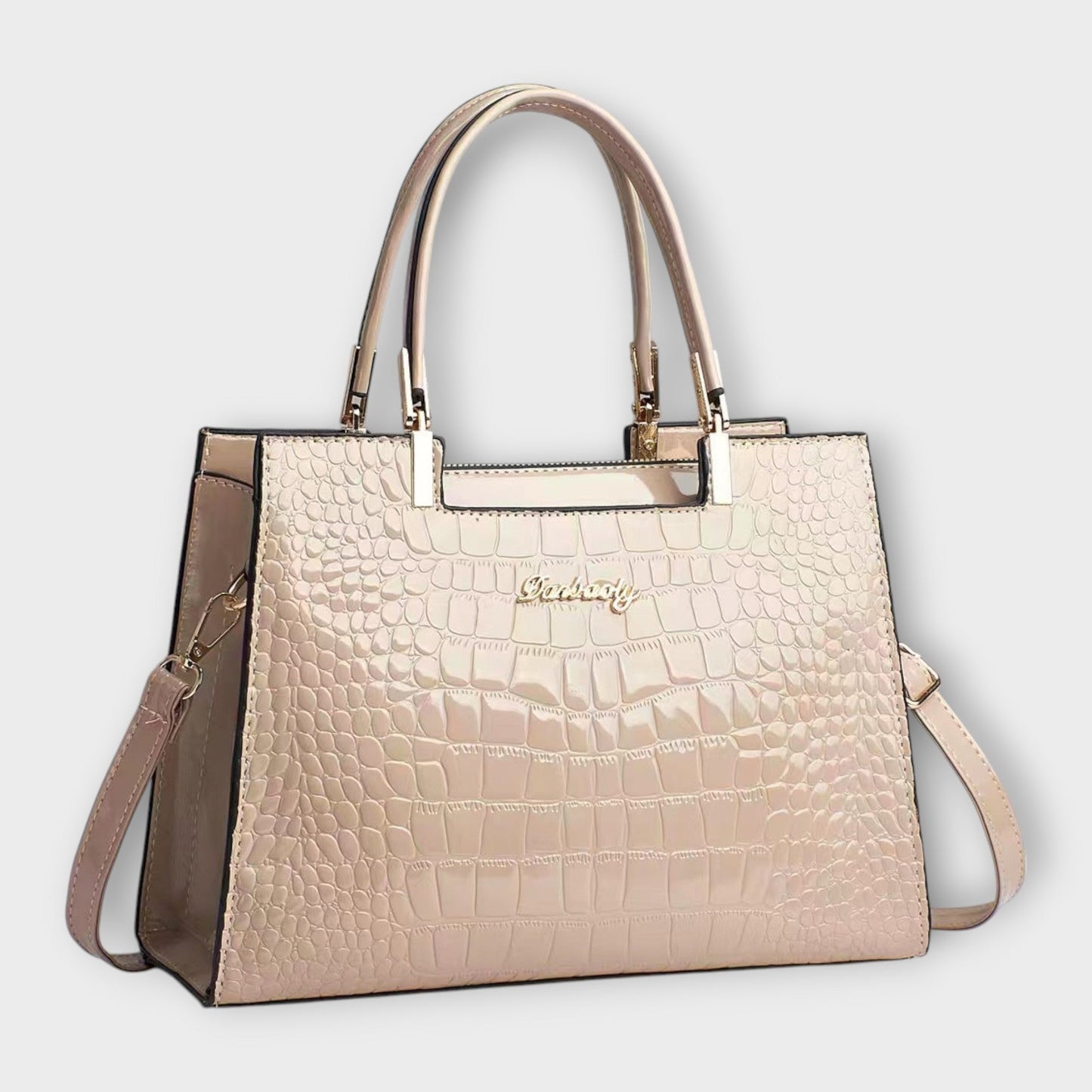 Aurora - Shiny Crocodile Pattern Handbag