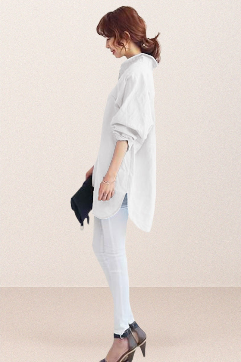 Oversized 100% Cotton Linen Shirt