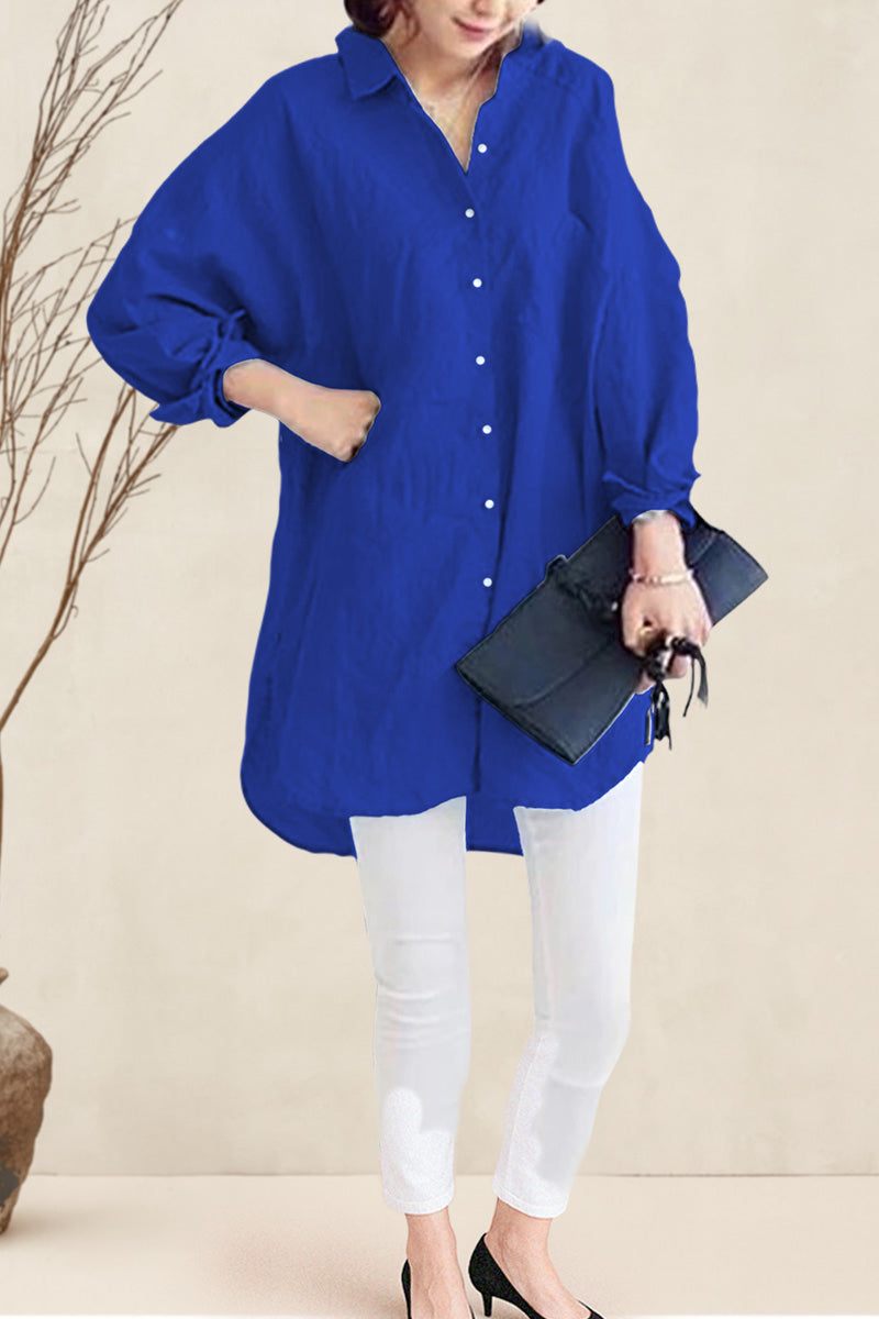 Oversized 100% Cotton Linen Shirt